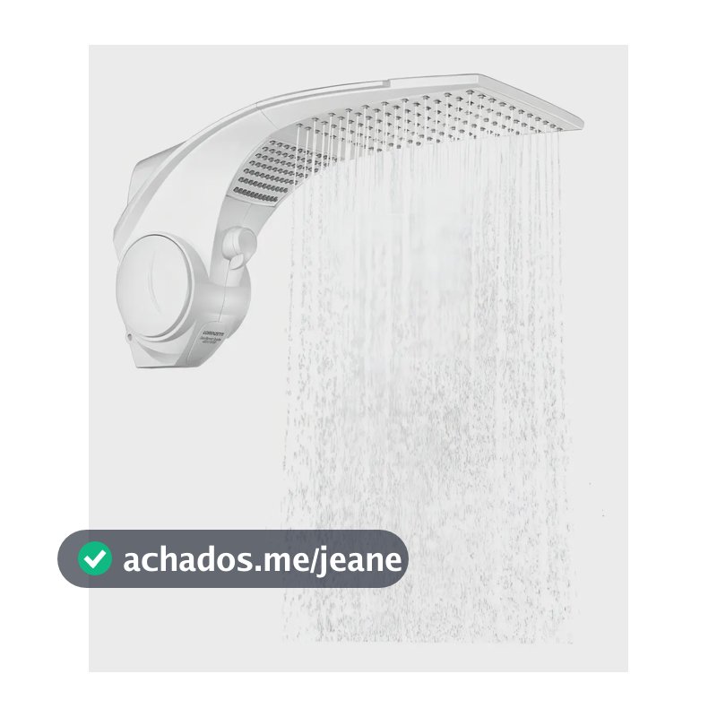 Chuveiro Elétrico Parede Lorenzetti Duo Shower Quadra Multitemperaturas Branco 5500W