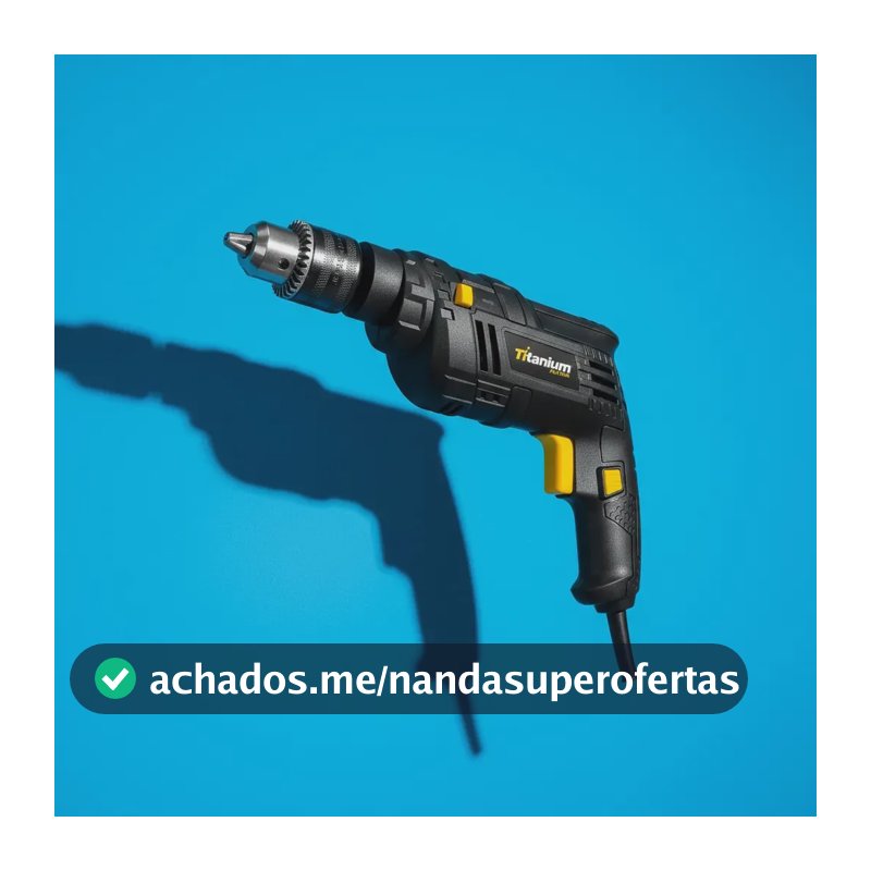 Furadeira Parafusadeira De Impacto 500w Titanium