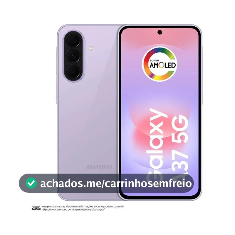Celular Samsung Galaxy A37 5G 256GB, 8GB RAM, Câmera 50MP