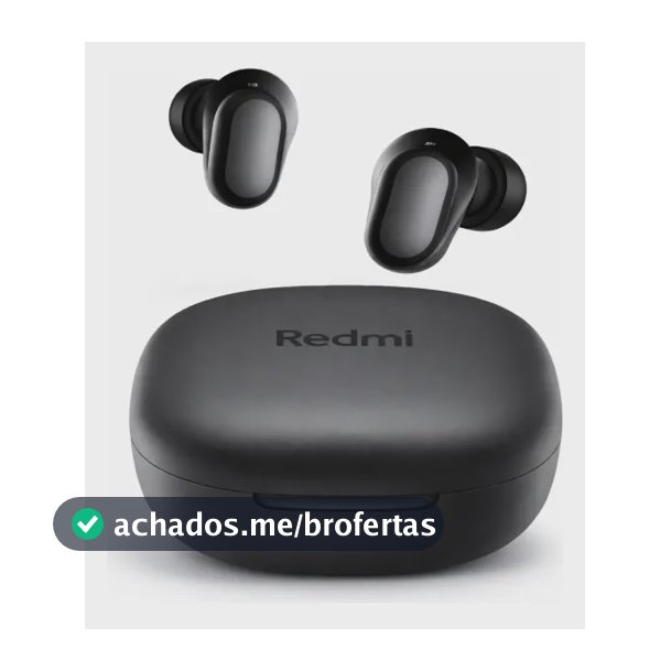 Fone De Ouvido Bluetooth Xiaomi Redmi Buds 6 Play Preto Preto