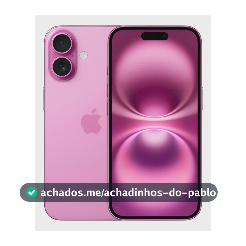 Apple iPhone 16 (256 GB) - Rosa - Distribuidor Autorizado