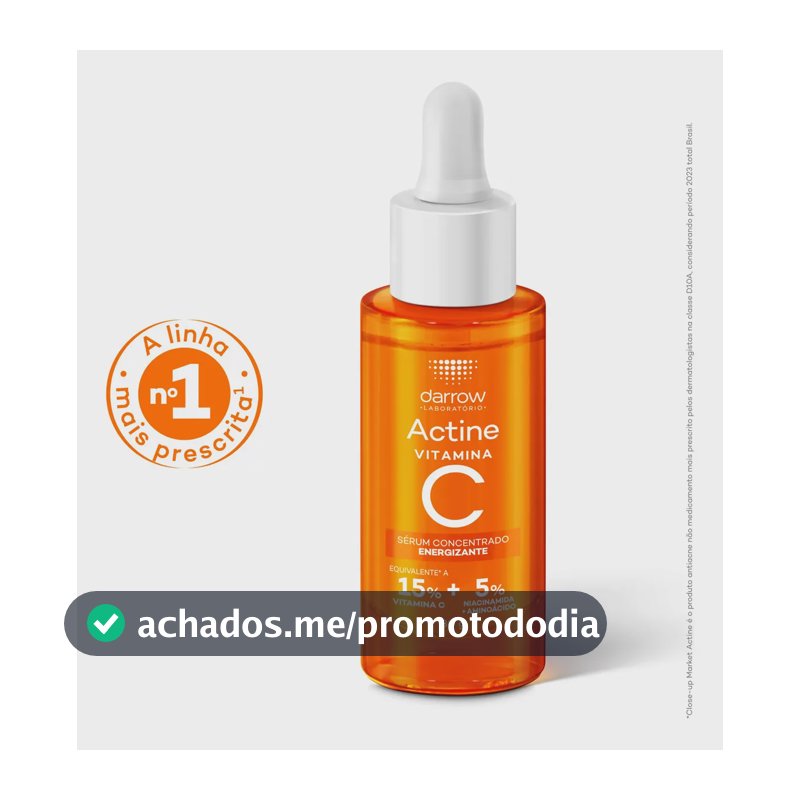 Sérum Concentrado Antioxidante Darrow Actine Controle de Oleosidade 30g