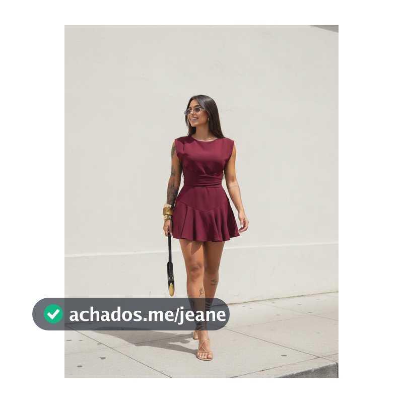 Vestido Feminino Curto Rodado Com Short Embutido Alfaiataria Vinho Alfaiataria G