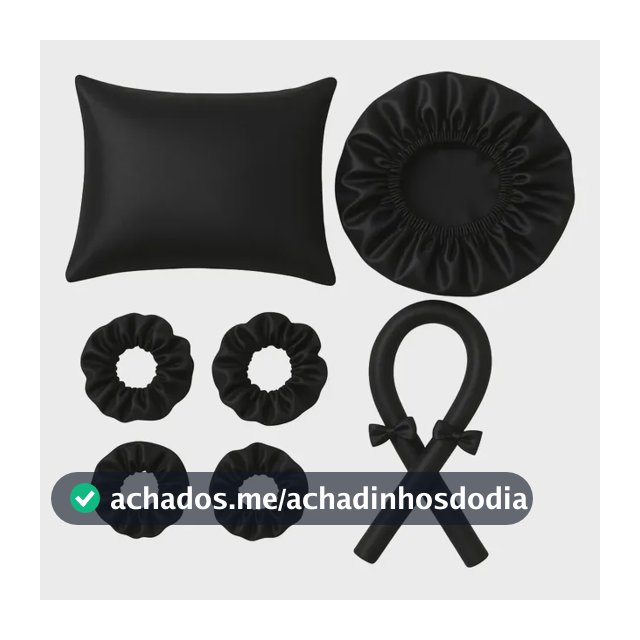 Modelador De Cachos + Touca De Cetim + Fronha Cetim Xuxinha