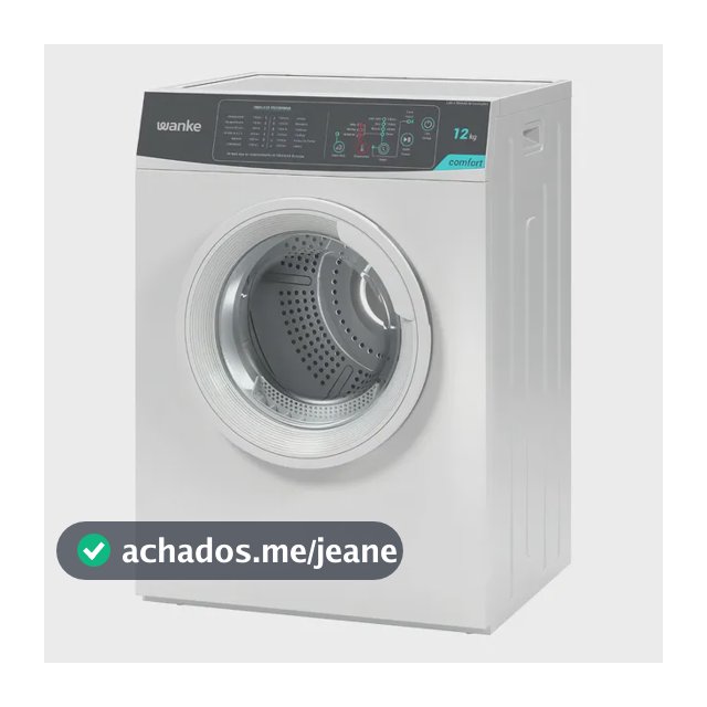 Secadora De Roupas 12kg Wanke Comfort 12 Programas Branca Swsa120p Branco 220v