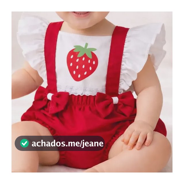 Romper Moranguinho Mesversario Morango