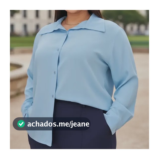 Camisa Plus Size De Linho Blusa Manga Comprida Alfaiataria