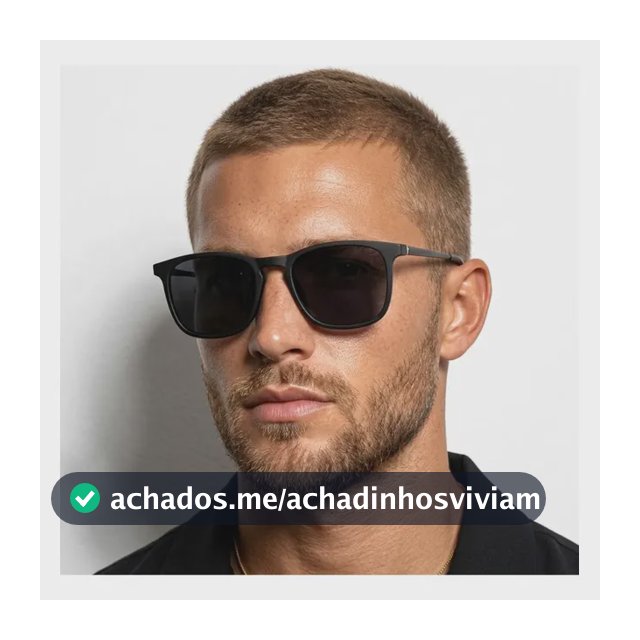 Kit Oculos De Sol Original Cacife Brand Quadrado Premium Uv