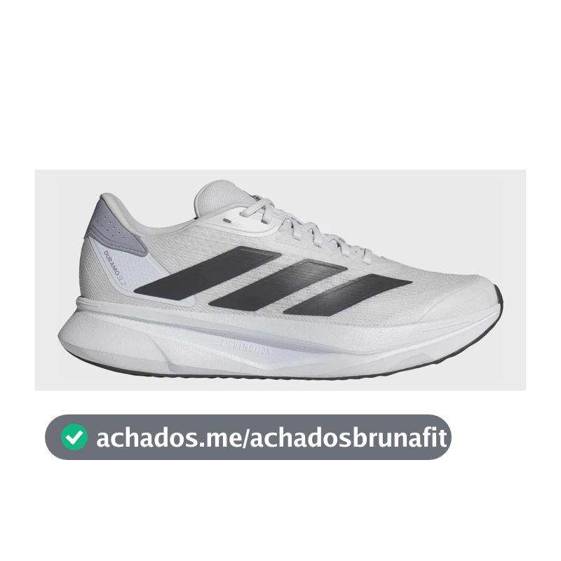 Tênis De Corrida Masculino Duramo Sl 2 adidas Branco Liso 40 Br