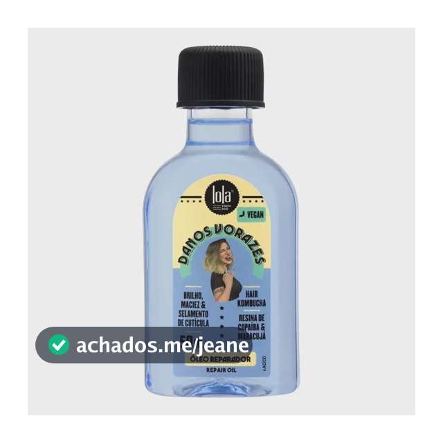 Danos Vorazes Óleo Capilar Reparador 50mL - Lola Cosmetics