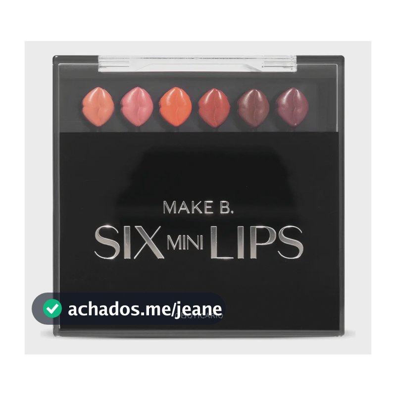 Make B. Estojo Mini Batons Six Mini Lips Make B. 6x0,04g