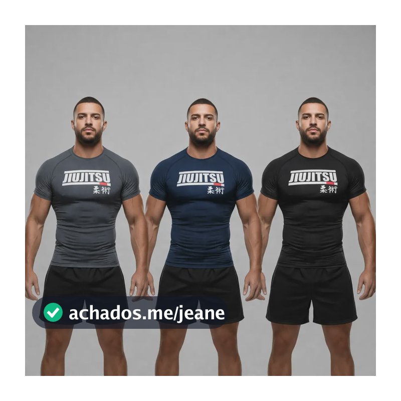Kit 3 Camisetas Compressão Rash Guard Masculina Jiu Jitsu Mp Chumbo/marinho/preto G