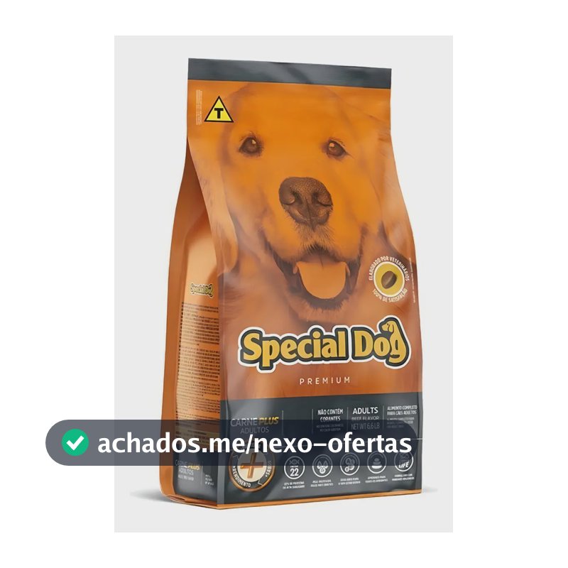 Ração Seca Special Dog Premium Cão Adulto Sabor Carne Plus 15kg