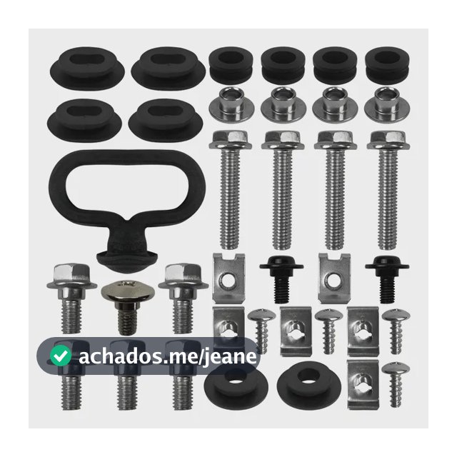 Kit Parafusos De Carenagem Completo Cg Fan 150 2010 Até 2013 Cromada - Preto