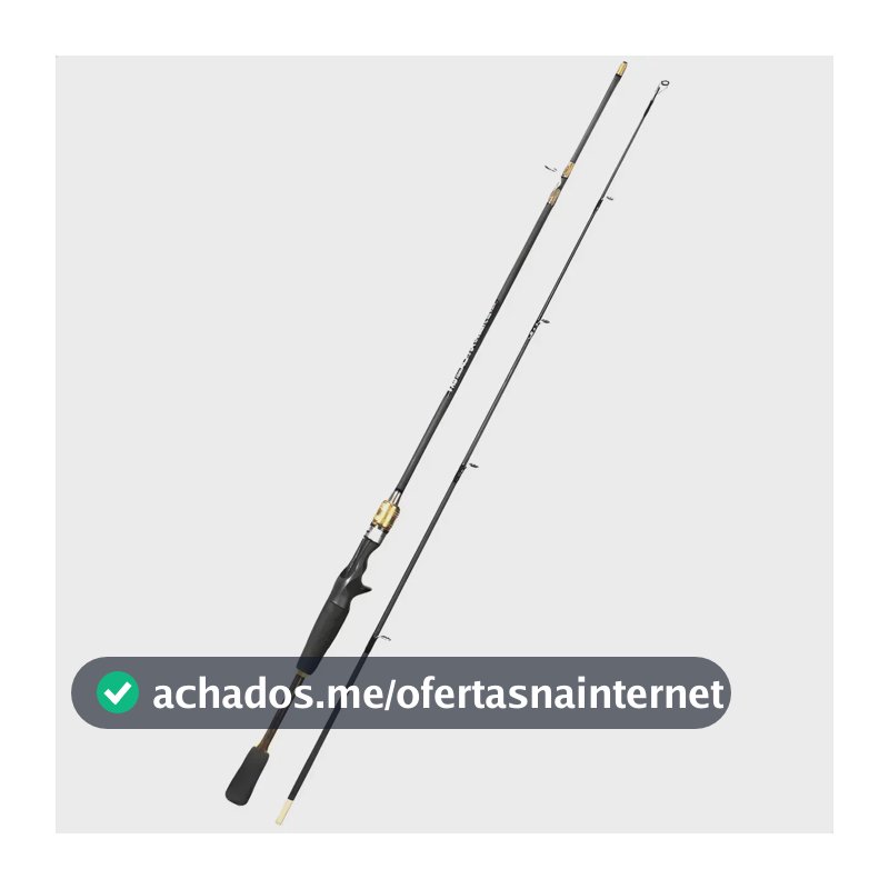 Vara De Pesca Carretilha Alpha Carbon 1,65m 10 - 20 Libras