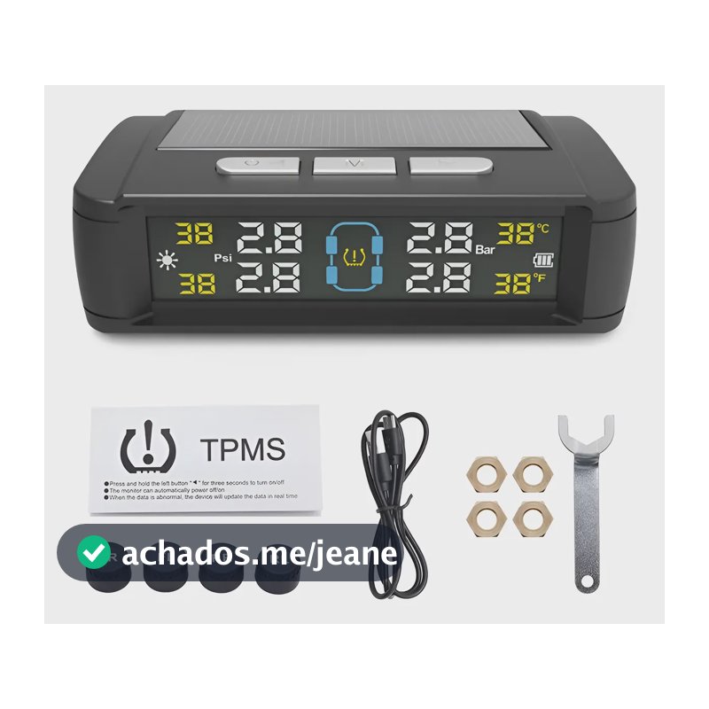Sensor De Pressão Dos Pneus Sistema De Sensor Externo Alarme
