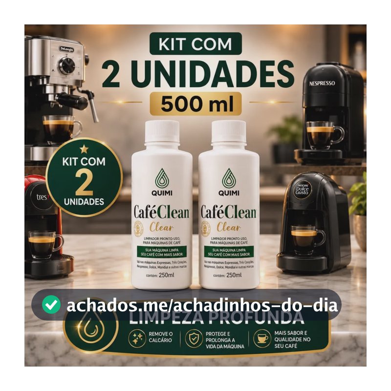 Kit 2 Descalcificante Cafeteira Expresso Nespresso  500ml
