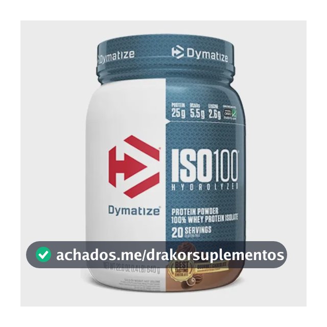 Whey protein Dymatize Iso 100 Hidrolyzed ISO-100 em pó sabor Chocolate gourmet x 650g