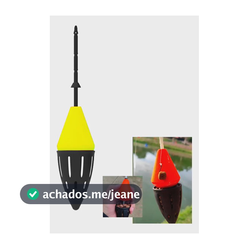 Boia Ceva Colorida Para Vara De Pesca Cevadeira 65g Colorida Amarelo