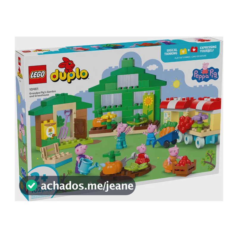 Lego® Duplo® Peppa Pig Jardim E Estufa Do Avô 10461