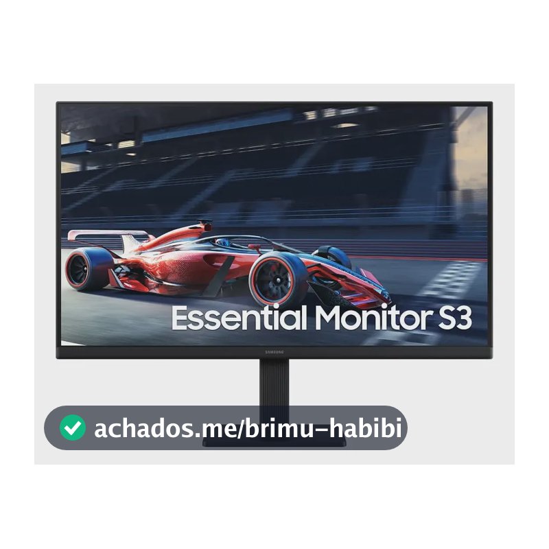 Monitor Gamer Samsung 24" FHD,100 Hz, HDMI, VGA,Preto, S3