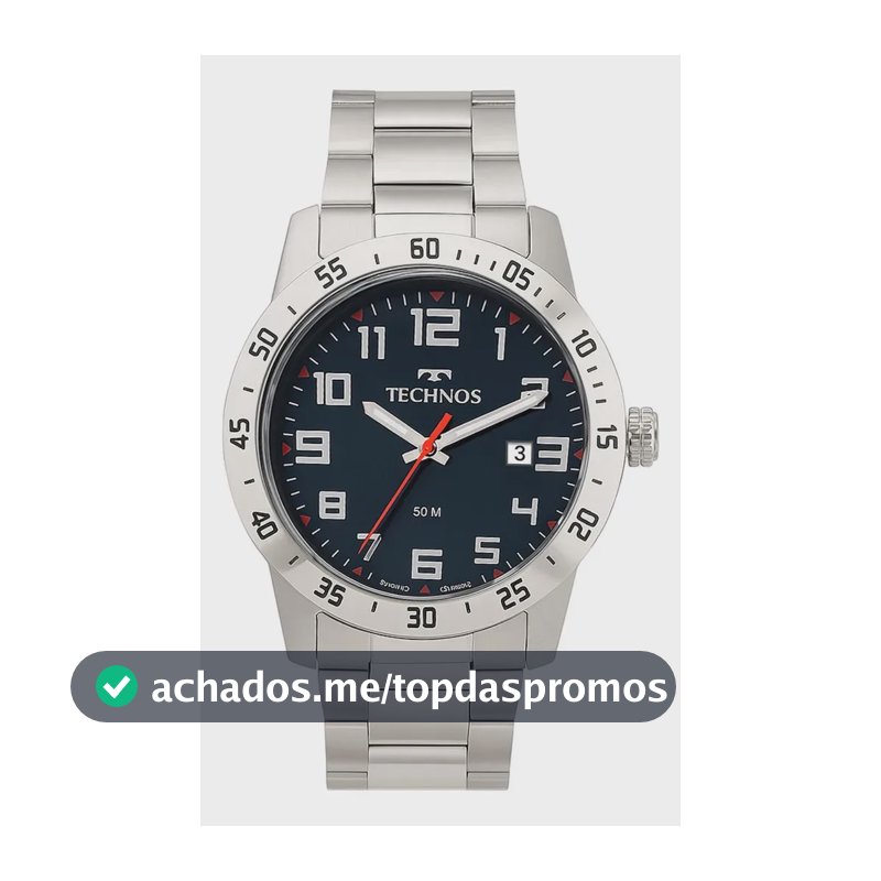 Relógio Technos Masculino Analógico Prateado 2115myi/1a Prateado