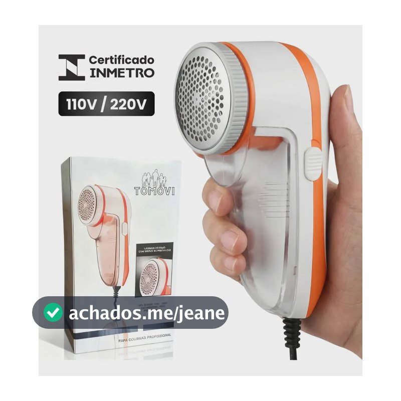 Papa Bolinha Elétrico Bivolt INMETRO Removedor de Fiapos Profissional 110-220V