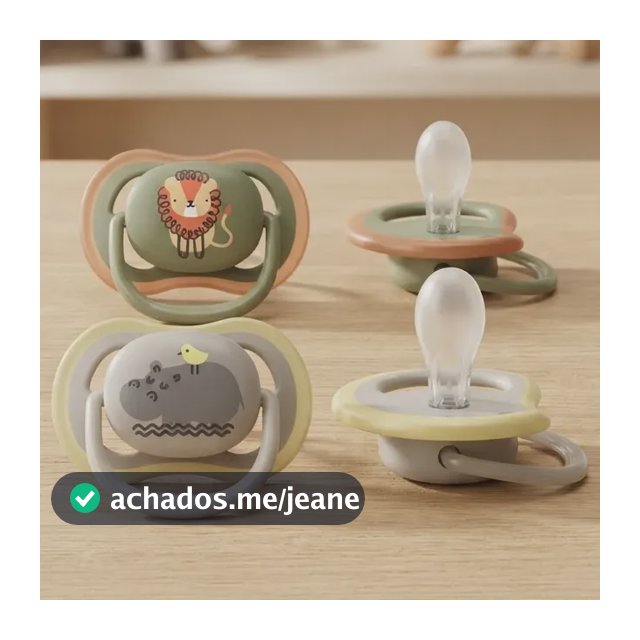 Chupeta Philips Avent 6-18 Meses Menino Menina Ultra Air Verde E Cinza 6-18 Meses
