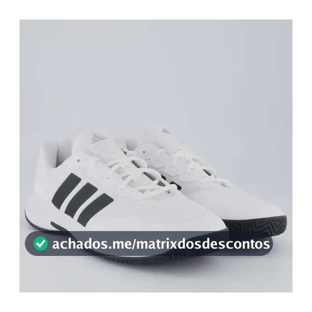 Tênis adidas Gamecourt 2.0 Branco E Preto