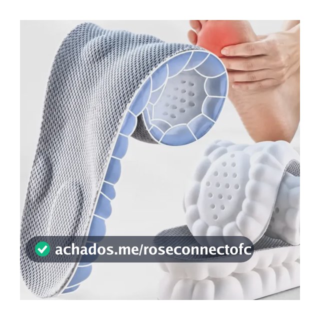 Palmilha De Altissimo Conforto 4d Tênis Sapatos Ortopédica