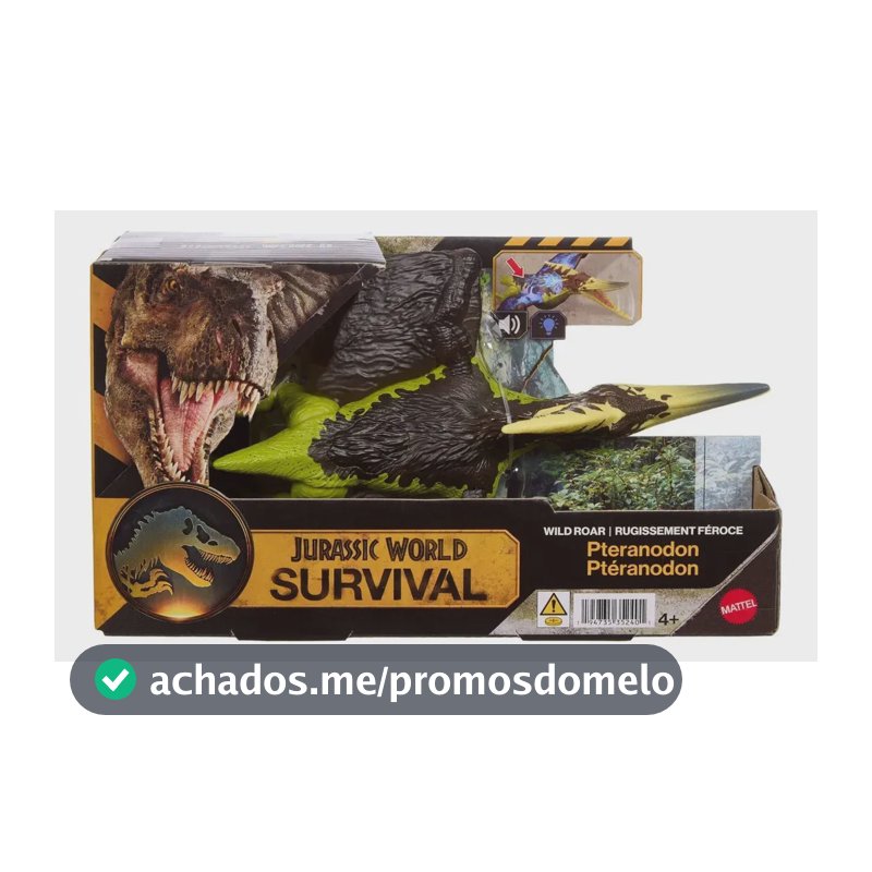 Dinossauro Articulado com Som - Pteranodon - Jurassic World Mattel