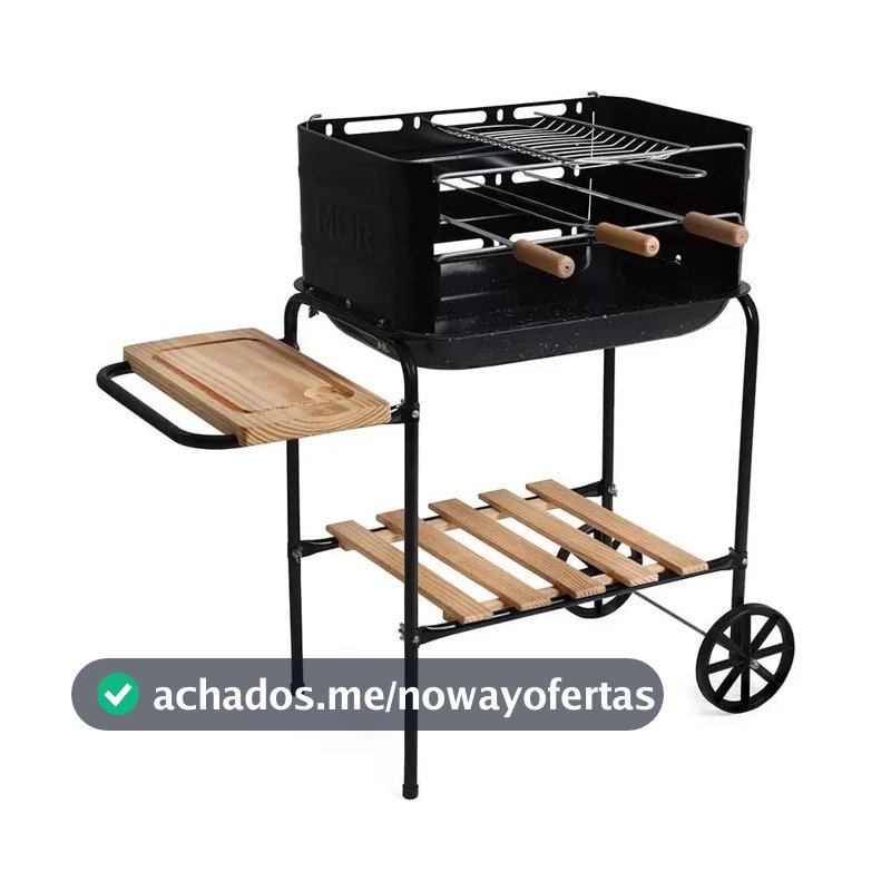 Churrasqueira a Carvão Mor Califórnia Esmaltada 49,5 cm
