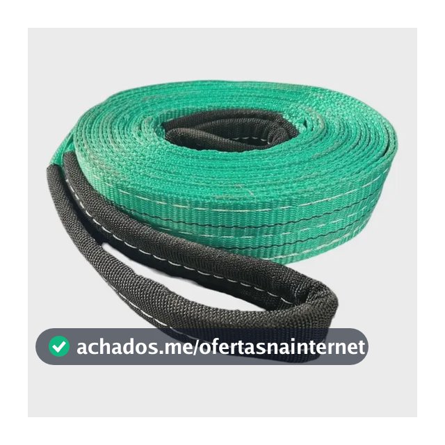 Cinta Para Elevação De Carga 3mts X 60mm 2 Toneladas - Verde Verde