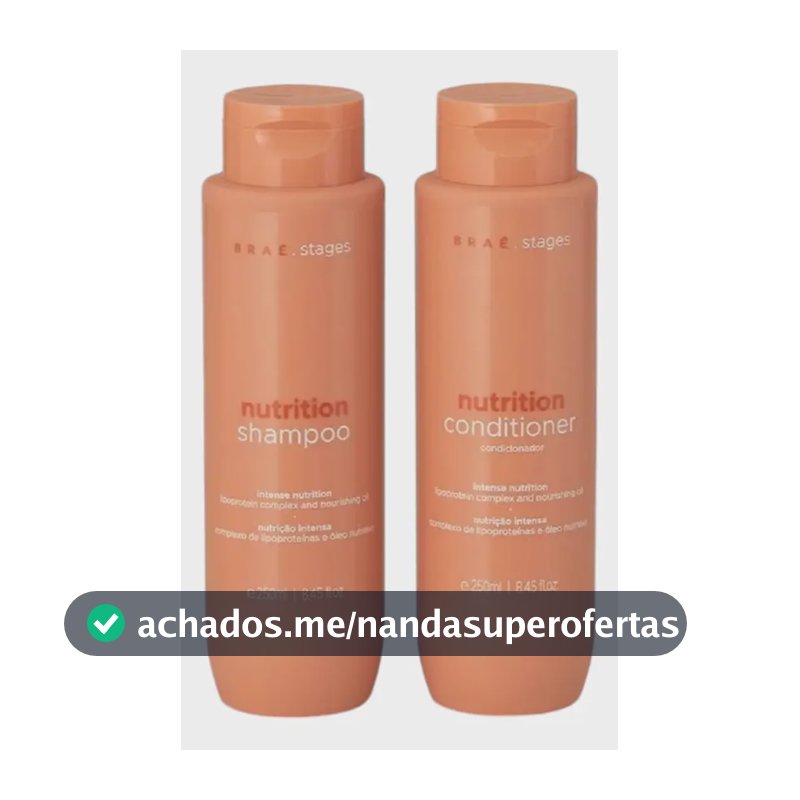 Kit Braé Stages Nutrition Shampoo E Condicionador - 2x250ml