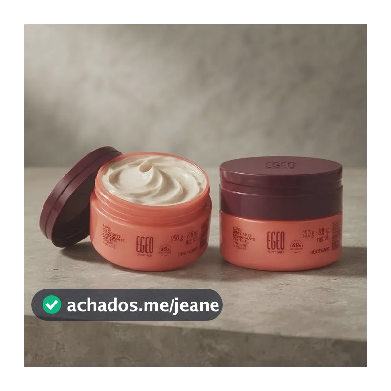 Combo Suflê Hidratante Desodorante Corporal Egeo High 250g