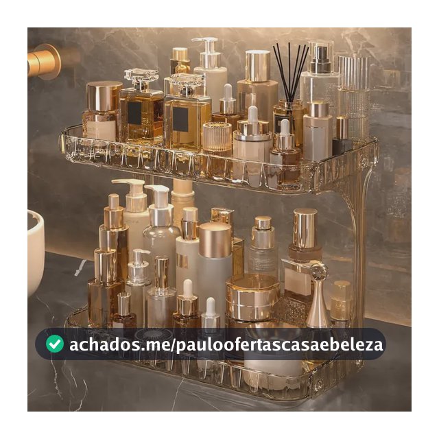 Organizador De Cosméticos Para Banheiro E Penteadeira Marrom