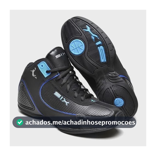 Tenis Basquete Six Street Charge - Preto E Azul !