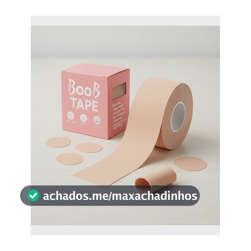 Sutiã Adesivo Levanta Peito Seio Fita Boob Up Invisível Pele Bege Liso Único