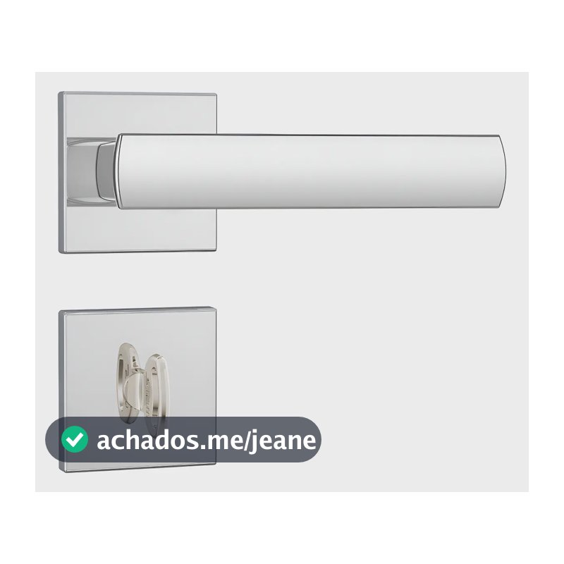 Fechadura Banheiro Wc 823/35 Roseta Quadrada Inox Stam