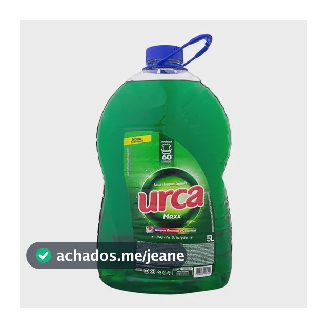 Urca Maxx formato líquido Verde embalagem galão 5L