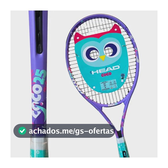 Raquete De Tênis Head Junior Coco Lançamento 2026 C/ Capinha Lilás 25 00 25