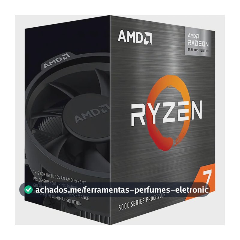 Processador AMD Ryzen 7 5700G 100-100000263BOX de 8 núcleos e 4.6GHz de frequência com gráfica integrada