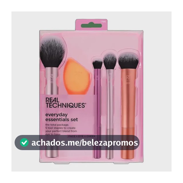 Kit Real Techniques Everyday Essentials (5 Produtos) Blz