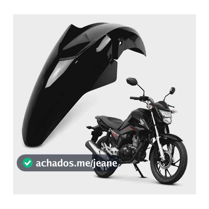 Paralama Dianteiro Cg 160 Titan Fan Start 2014 A 2023 Preto Dianteiro