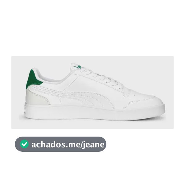 Tênis Masculino E Feminino Shuffle Puma Puma White-vapor Gray-archive Green Liso 39