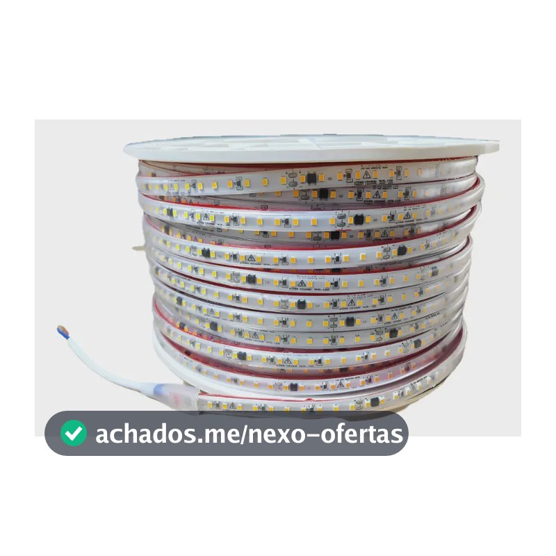 Fita 120 Leds 100m Direta Branco Quente Frio Neutro 127v Branco-neutro 127v