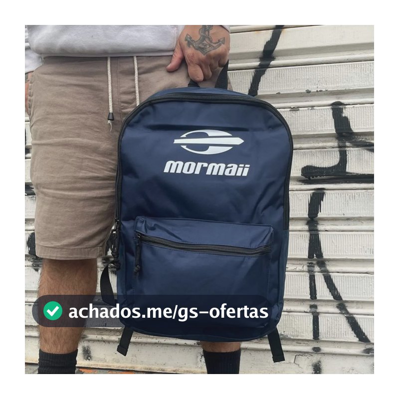 Mochila Mormaii Resistente Casual 21 Litros Básica Azul Azul Un