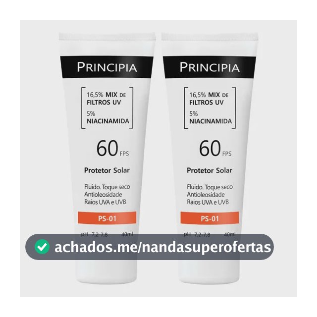 Principia Kit Protetor Solar Facial Ps-01 Fps60