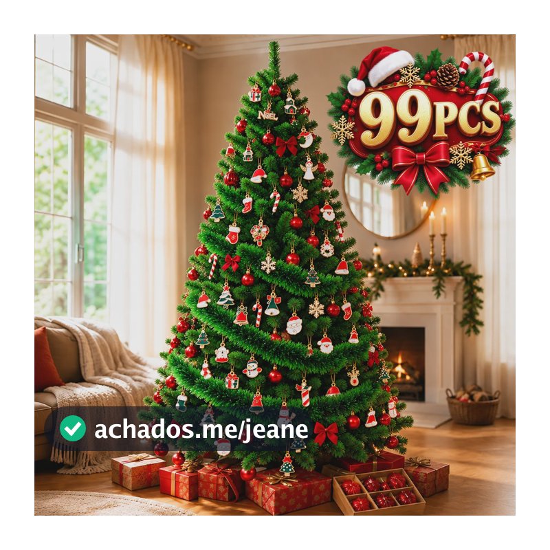 Arvore De Natal Completa Decorada 150cm Kit 99 Enfeites Luxo Verde