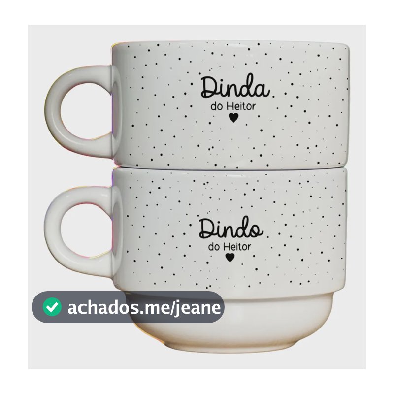Xícaras Padrinho E Madrinha Jardim Encantado Dindos Batismo Minimalista Envie Nomes Apos A Compra
